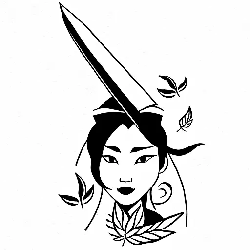 Mulan Sword With Leaves Pocahontas