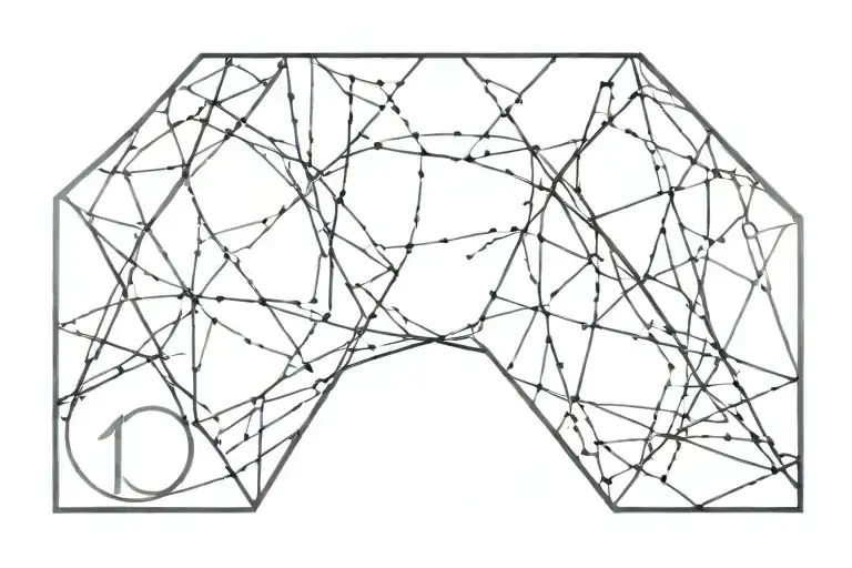 Abstract Line Bracelet With Number 10