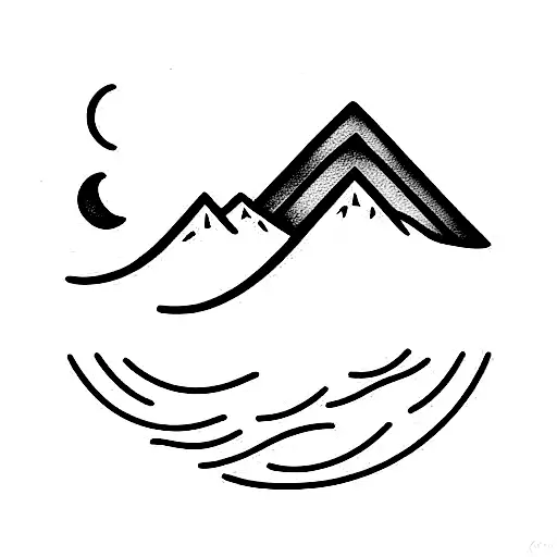 Ocean Combined With Mountain Band