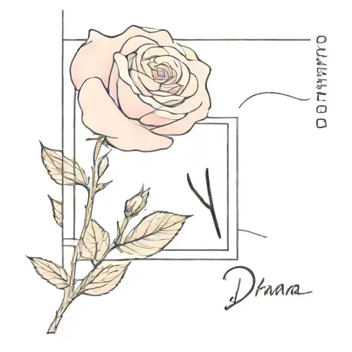 My Name Dhana Agting With Pink Rose Growing