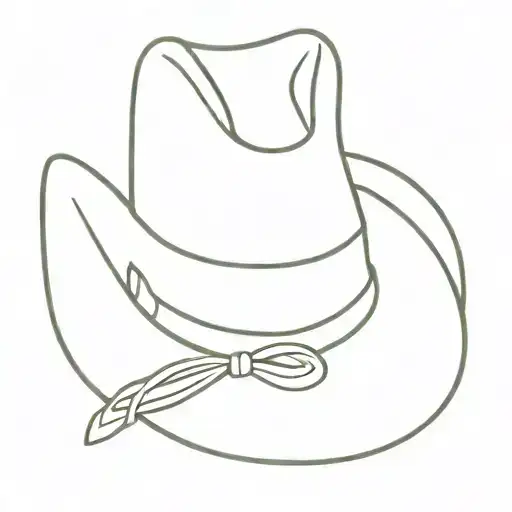 Cowboy Hat Outline