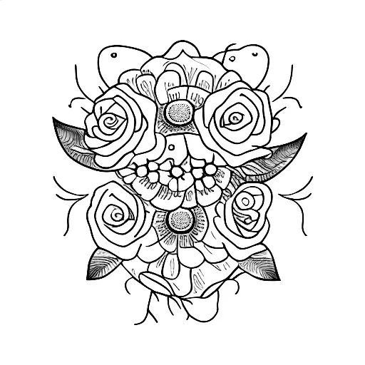 The Word Jensen With Flowers Around It