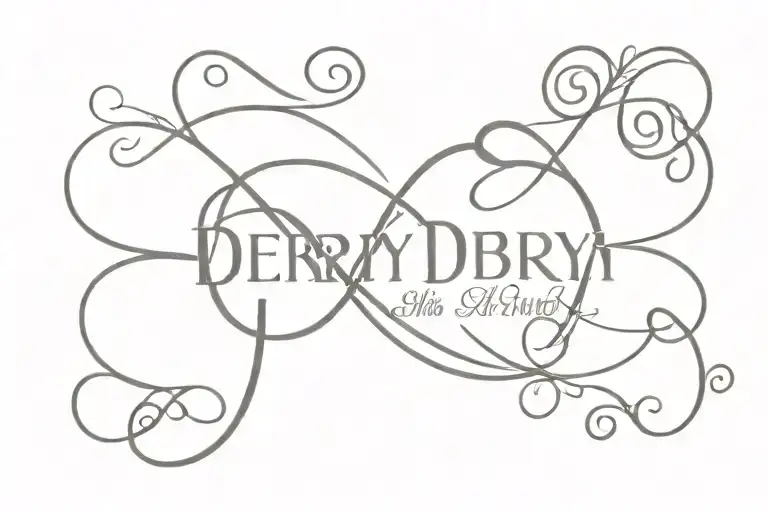 Infinity Symbol With The Word Derby