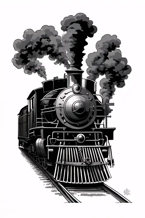 Front Steam Train