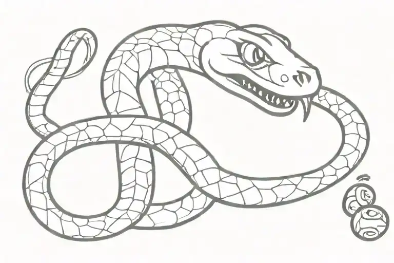 Snake Eating M&m Mascot