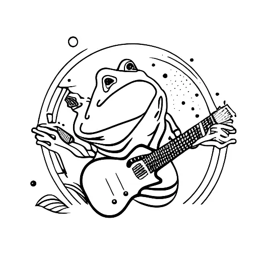 Toad With Guitar