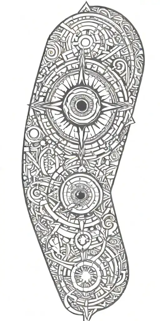 A Flashlight With An Eye Inside Representing Perception