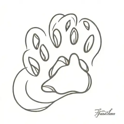 Dog Paw Print