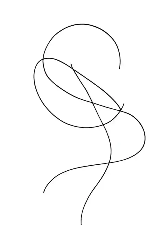 Black And White Tattoo Ecstage In The Style Of Graphics And Minimalism