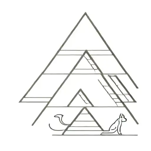 Egyptian Cat Pyramid
