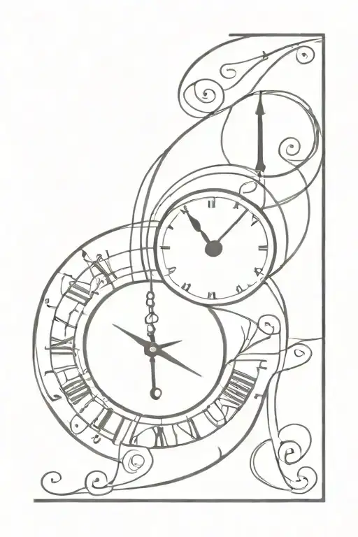 G Clef And Clock Face