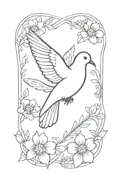 Dove That Says Lacy Marie
