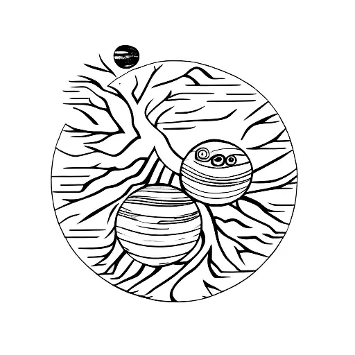 Tree And Planets