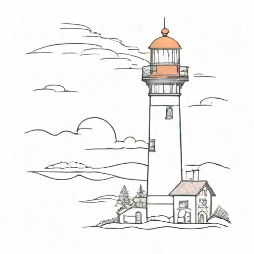 Maine Lighthouse One Side