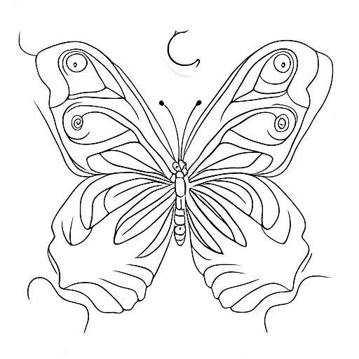 Orange Tree With A Butterfly