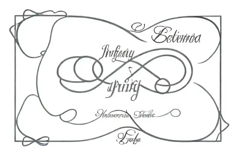 Infinity Symbol With Names