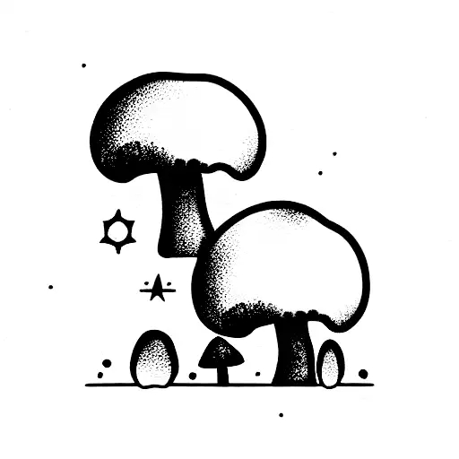 Kitten Mushrooms Moon