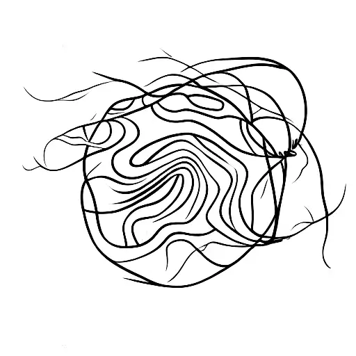 A Neuron Intertwined With A Coffee Bean Vine