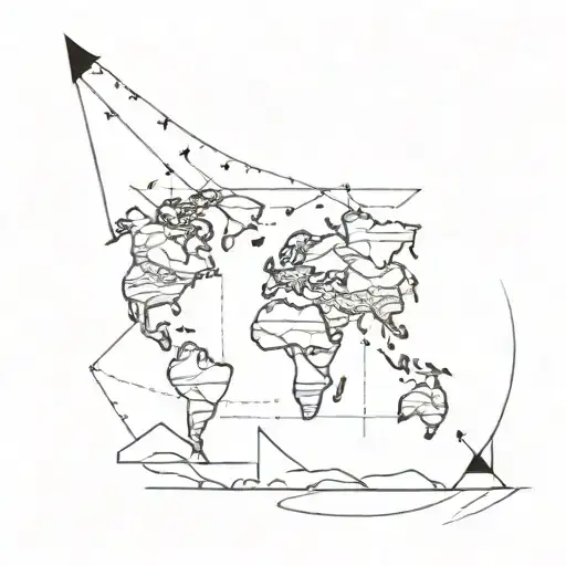 Travel And Life Meaning Tattoo Design