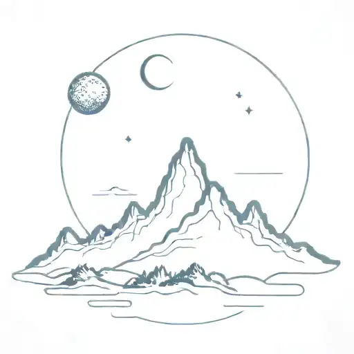 Milky Way Galaxy Rising Over Ridge Mountains