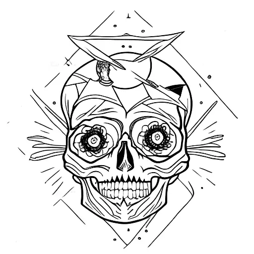 Skull And Ligthhouse