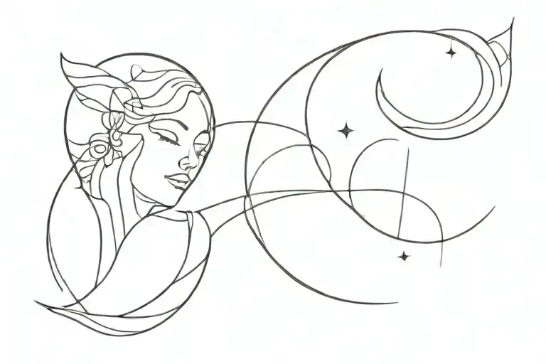 Light Of The Moon Merging Together