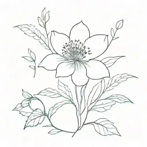 October And July Birth Flower Tattoo