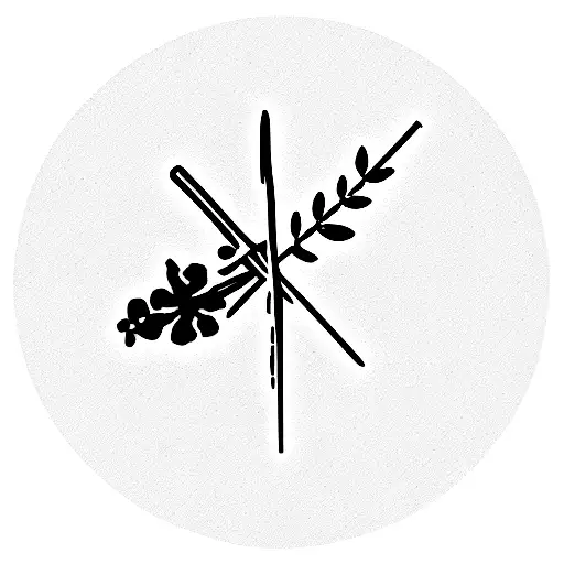 Lesbian Symbol With Lavander