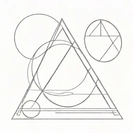 Aa Triangle And Circle Simplistic