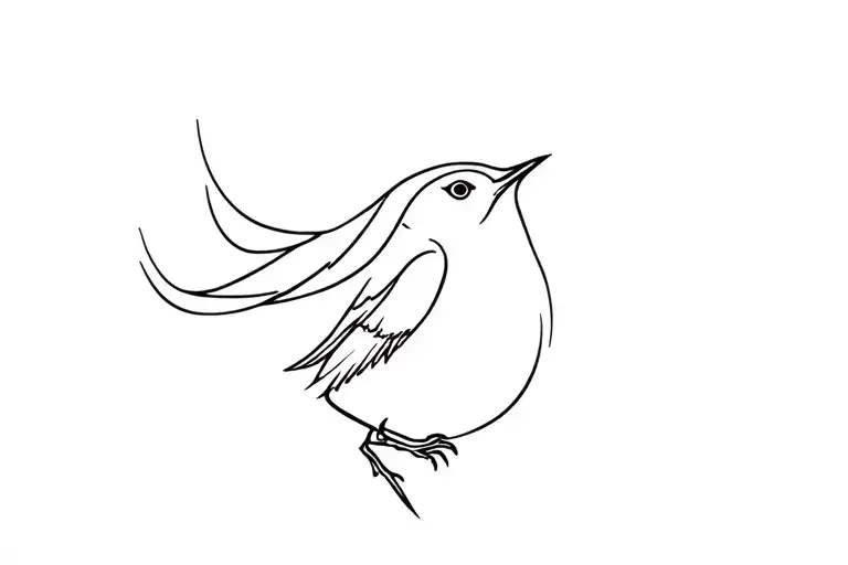 Bird Symbolizing Mourning