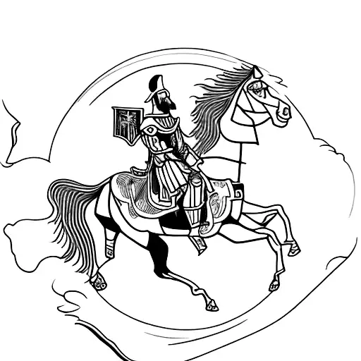 Don Quijote De La Mancha In Horse