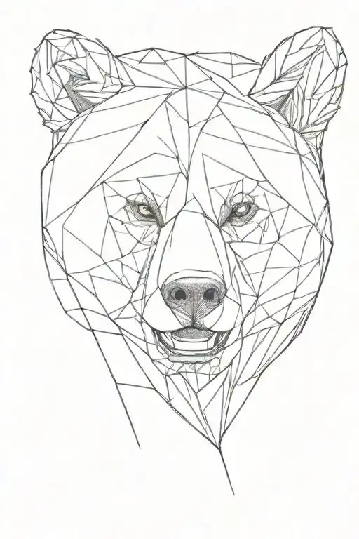 Design An Abstract Teady Bear That Will Be Used For Tatooing