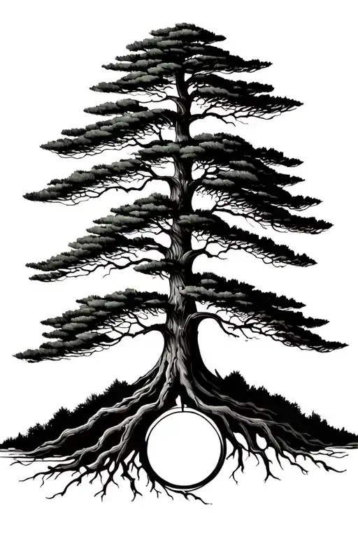 Pine Tree As Tree Of Life