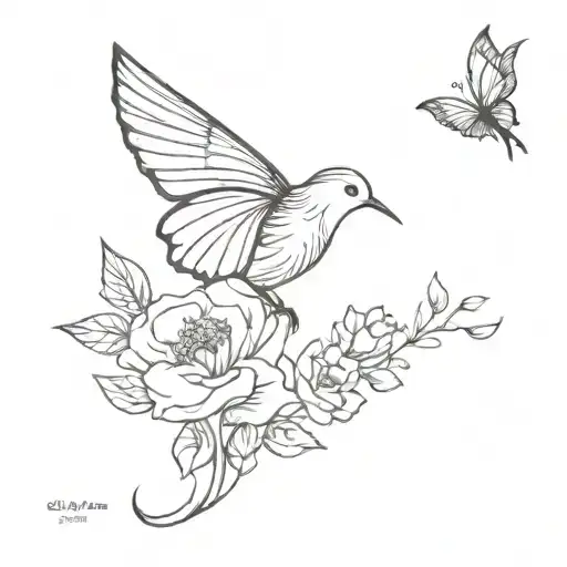 Bird Flower Butterfly Music