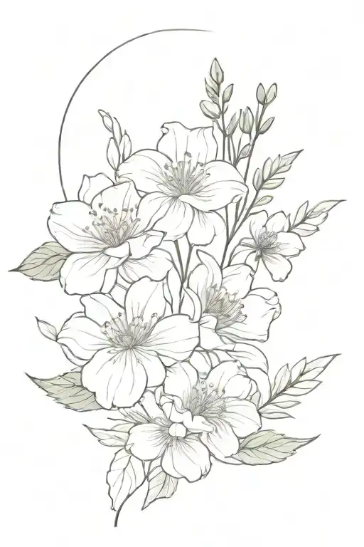 August March And February Birth Flower Bouquet