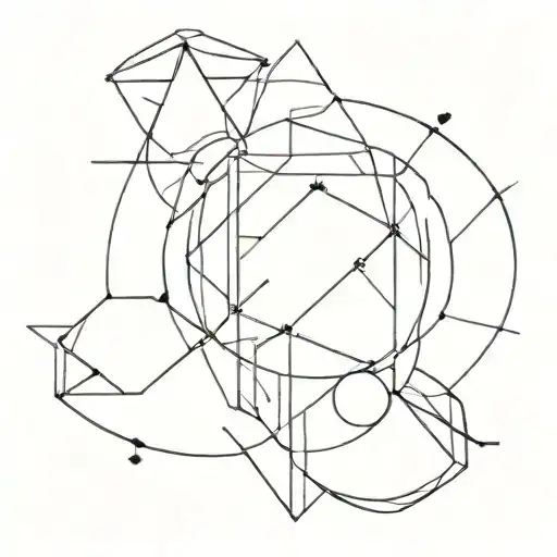 Incorporate Simple Geometric Shapes Into A Fine Line Tattoo Design