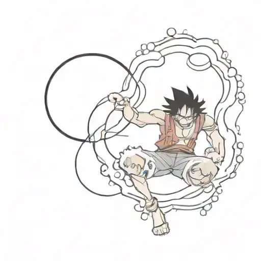 Luffy Gear 5 In A Moon