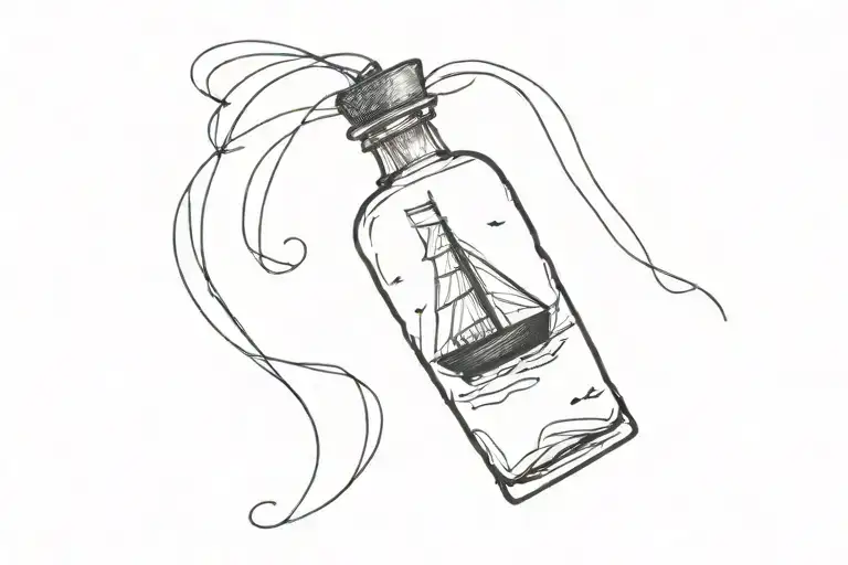 The Black Pearl In A Bottle