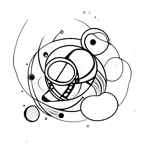 Hourglass With Planets