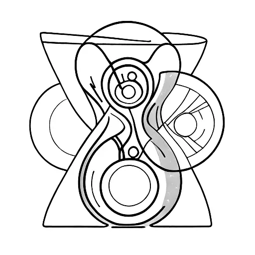 Hourglass With Universe Around