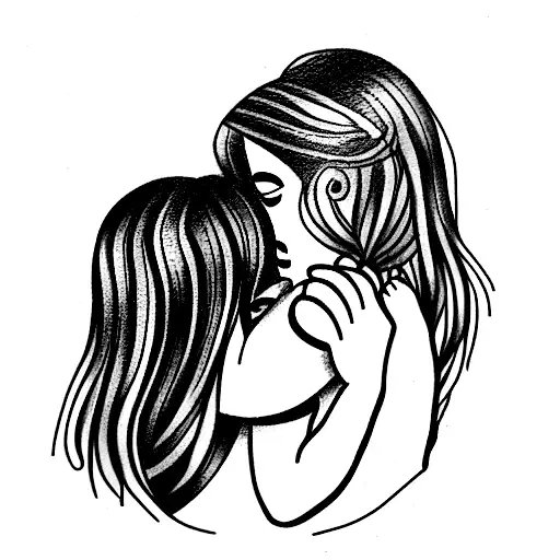 My Daughter Julia Hugging Me