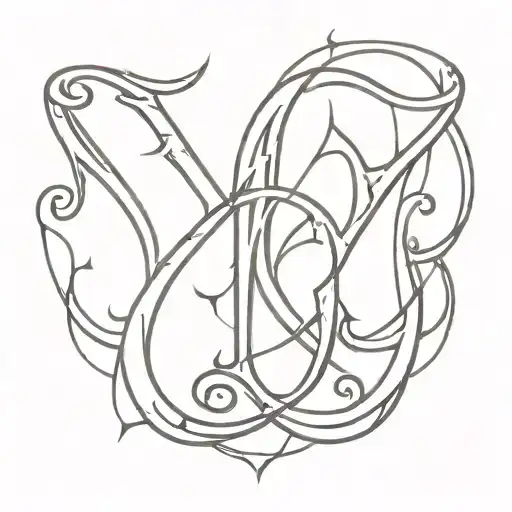 A M S & C Letters Gothic Inspired