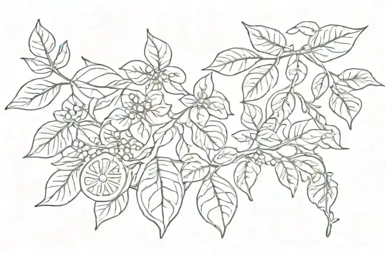 Lemon Vine With Key Hole