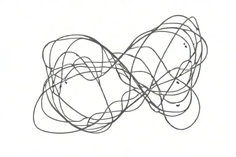 Breath In Wiriting But There's A Big Scribble In The Middle To Represent Adhd