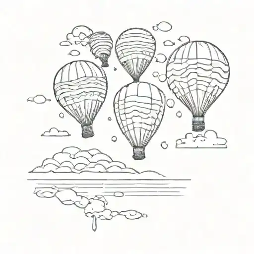 Sunset Made Out Of Ballons