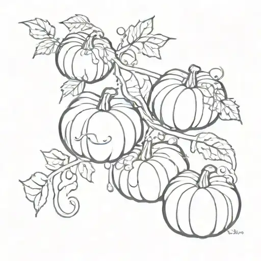 Chain Of Pumpkins