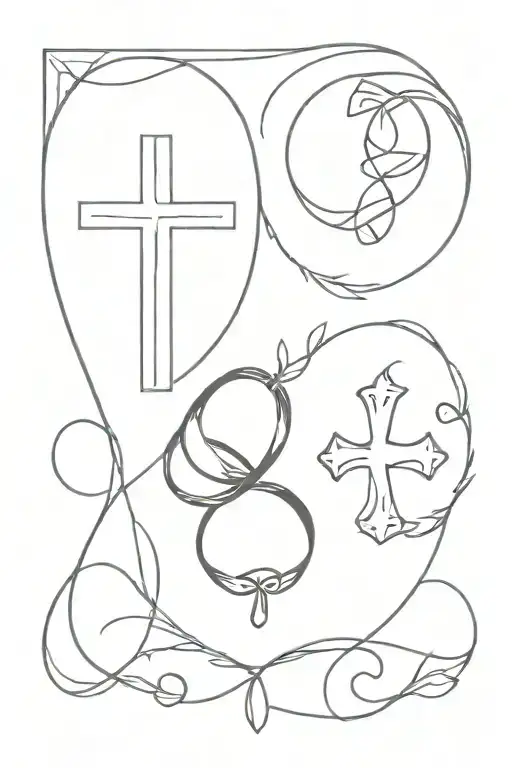 Cross And Wedding Rings