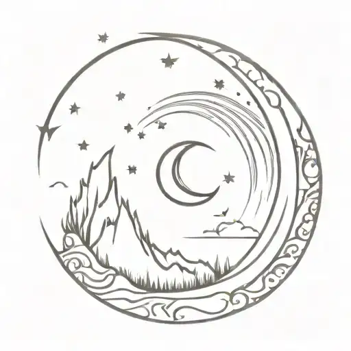 Sunset Music Love You To The Moon