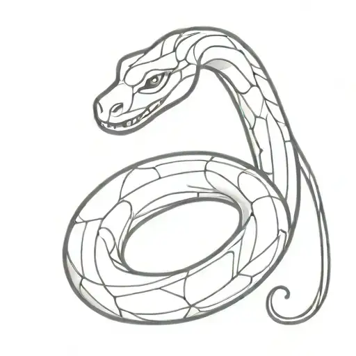 A Snake Wrapped Around A Torc