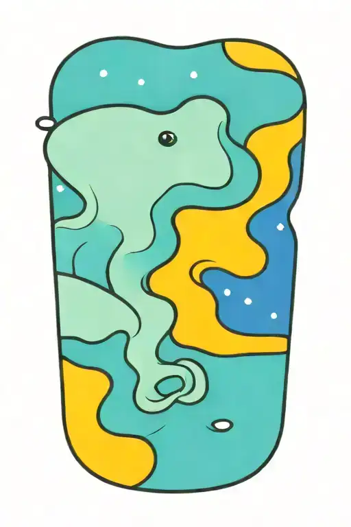 Octopus Van Gogh Starry Night Swirl